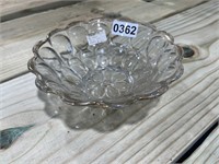 Glass w/Silver Trim Bowl