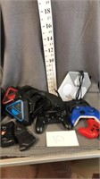 game controllers, laser tag items etc