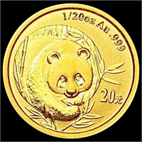 2008 China Gold Panda 1/20oz GEM PROOF