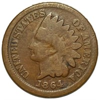 1864 Indian Head Penny NICELY CIRCULATED