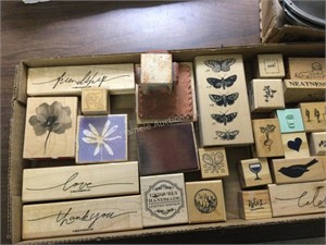 Wood and rubber stamps