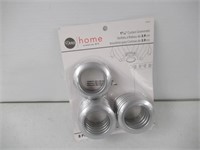 Dritz Home 1 9/16" Curtain Grommets, Silver, 8Pc