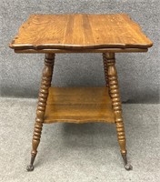 Antique Square Oak Table