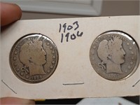 1903 1906 silver half dollars