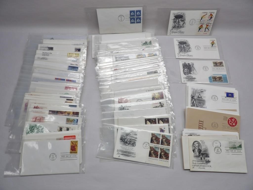 1970s First Day Issue Stamps