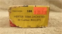 Herters 30 Cal Semi-Jacketed Bullets