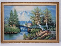 Original Canvas Oil Painting by W. Amion