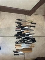 Large Collection Of Knives