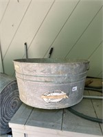 Number 2 galvanized washtub
