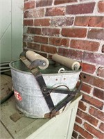 Vintage Mop bucket galvanized