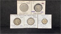 (5) Netherlands World / Foreign Coins including