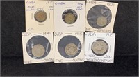 (6) Cuba World / Foreign Coins includes 1915