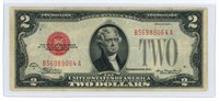 Nice 1928-C $2 Red Seal Legal Tender U.S. Note