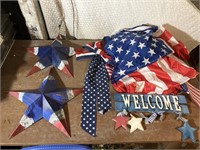 4th of July decorations, flags and more, 1 cloth
