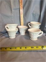 (6) grape and leaf pattern replacement cups