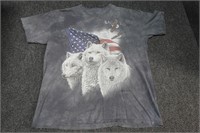 The Mountain Tye Dye Wolf Graphic T-shirt Size XL
