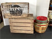Wood Crate, Hires Wood Crate & Baskets