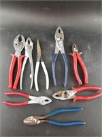 Box lot of Mixed pliers