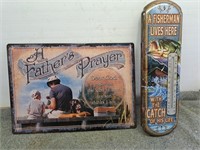 Father's prayer and fisherman thermometer