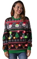 LED Ugly Christmas Sweater for Men, Unisex Women X