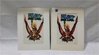 2 1996 limited heavy metal lithographs