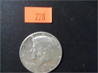 1964 90% Silver JFK Half Dollar= AU