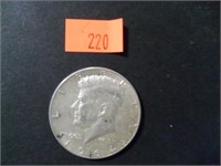 1964 90% Silver JFK Half Dollar= AU