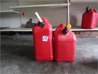 2 - 5 GAL. POLY GAS CANS