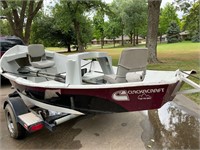 16' Clackacraft Drift Boat w/Trailer Oars & Seats