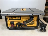 DeWalt 10" compact job site table saw, DWE7480,