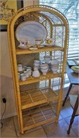 Wicker bookcase