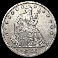 1866-S Seated Liberty Half Dollar CLOSELY