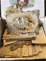 Small box with vintage cards