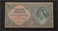 HUNGARY BANK NOTE - EZER PENGO 1000