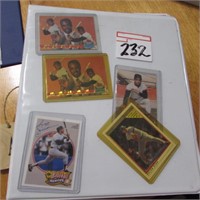 ALBUM OF ASST FLEER BASEBALL CARDS ETC