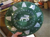 nice italian made Christmas deer tree bowl