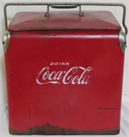Vintage Coca-Cola Cooler - 17" x 17" x 12"