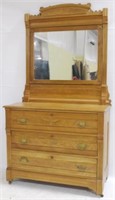 Oak Dresser with Mirror