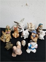 Vintage bunny figurines