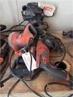 Powertool Lot: Ryobi sawsall, Skil drill,