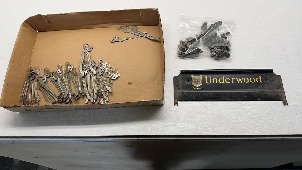 Underwood Typewriter Parts