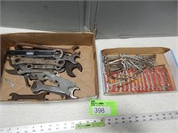 2 Flats of assorted wrenches