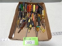 Flat of assorted screwdrivers