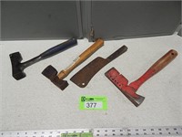 Hatchets and a cleaver