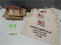 Tool belt and carpenter's aprons from Chatfield Lu