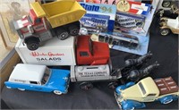 Die-Cast Cars, Trucks, Ertl Dump Truck.
