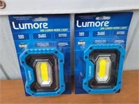 (2) NEW Lumore 500-Lumen Works Lights