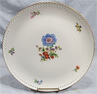 1996 HUTSCHENREUTHER GERMANY FLORAL ROUND PLATTER