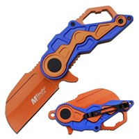 Mtech Usa Blue & Orange Spring Assisted Knife