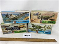 4 Airfix Airplane Model kits